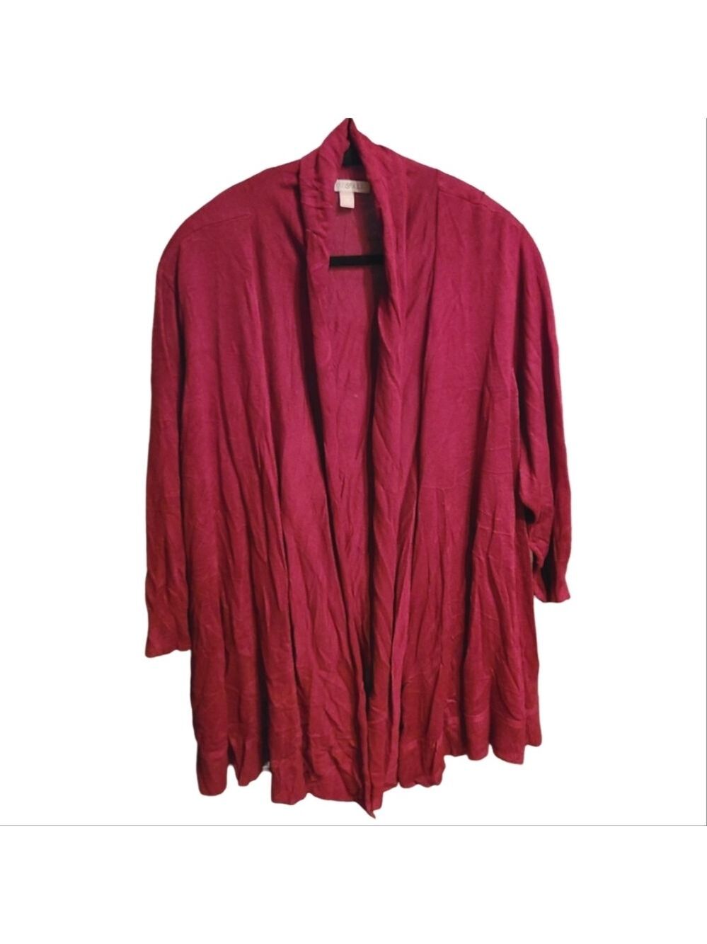028 ROZ & ALI 3XL WOMEN'S 3/4 SLEEVE CARDIGAN SWEATER